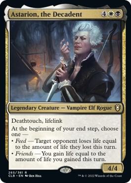 Astarion, the Decadent 265 card from Commander Legends: Battle for Baldur's Gate