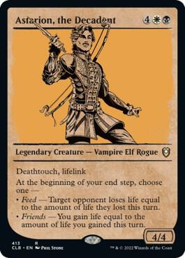 Astarion, the Decadent (Showcase) 413 card from Commander Legends: Battle for Baldur's Gate