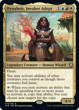 Dynaheir, Invoker Adept 273 card from Commander Legends: Battle for Baldur's Gate