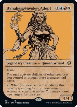 Dynaheir, Invoker Adept (Showcase) 421 card from Commander Legends: Battle for Baldur's Gate