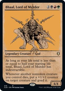 Bhaal, Lord of Murder (Showcase) 416 card from Commander Legends: Battle for Baldur's Gate