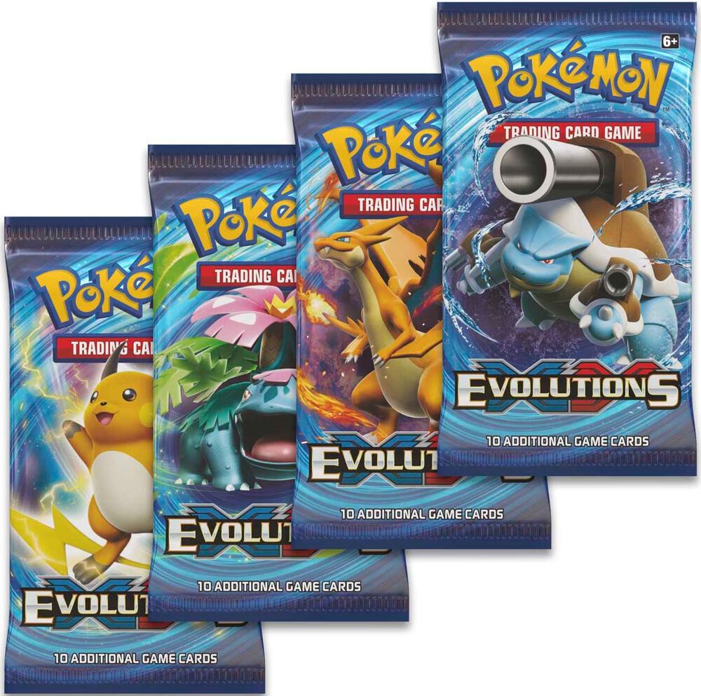 Evolutions Booster Pack Art Bundle [Set of 4] card from XY - Evolutions