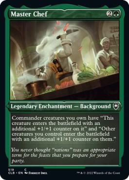 Master Chef (Foil Etched) 519 card from Commander Legends: Battle for Baldur's Gate