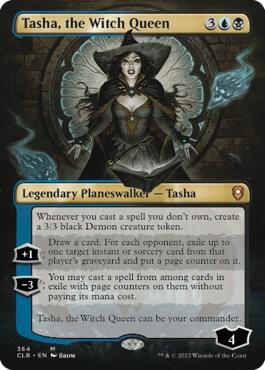 Tasha, the Witch Queen (Borderless) 364 card from Commander Legends: Battle for Baldur's Gate