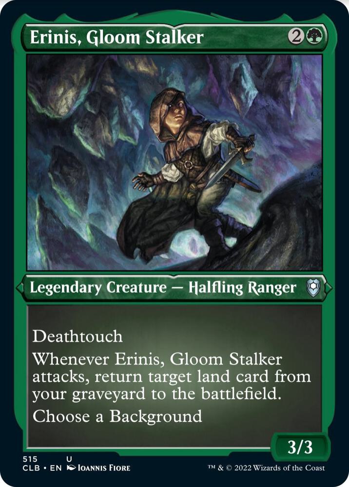 Erinis, Gloom Stalker (Foil Etched) 515 card from Commander Legends: Battle for Baldur's Gate