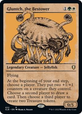 Gluntch, the Bestower (Showcase) 422 card from Commander Legends: Battle for Baldur's Gate