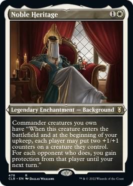 Noble Heritage (Foil Etched) 478 card from Commander Legends: Battle for Baldur's Gate