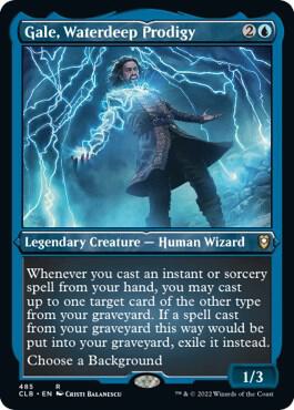 Gale, Waterdeep Prodigy (Foil Etched) 485 card from Commander Legends: Battle for Baldur's Gate