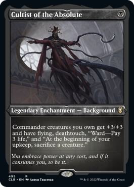 Cultist of the Absolute (Foil Etched) 495 card from Commander Legends: Battle for Baldur's Gate