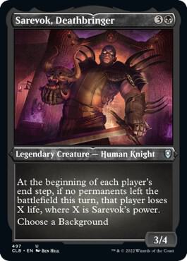 Sarevok, Deathbringer (Foil Etched) 497 card from Commander Legends: Battle for Baldur's Gate