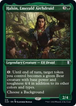 Halsin, Emerald Archdruid (Foil Etched) 516 card from Commander Legends: Battle for Baldur's Gate