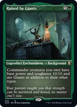 Raised by Giants (Foil Etched) 520 card from Commander Legends: Battle for Baldur's Gate