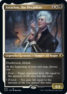 Astarion, the Decadent (Foil Etched) 524 card from Commander Legends: Battle for Baldur's Gate