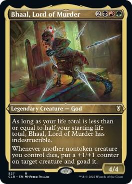 Bhaal, Lord of Murder (Foil Etched) 527 card from Commander Legends: Battle for Baldur's Gate