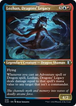 Lozhan, Dragons' Legacy (Foil Etched) 539 card from Commander Legends: Battle for Baldur's Gate