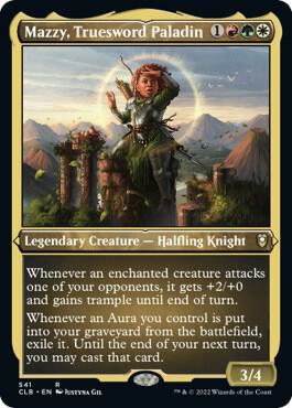 Mazzy, Truesword Paladin (Foil Etched) 541 card from Commander Legends: Battle for Baldur's Gate