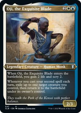 Oji, the Exquisite Blade (Foil Etched) 547 card from Commander Legends: Battle for Baldur's Gate