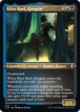 Rilsa Rael, Kingpin (Foil Etched) 550 card from Commander Legends: Battle for Baldur's Gate