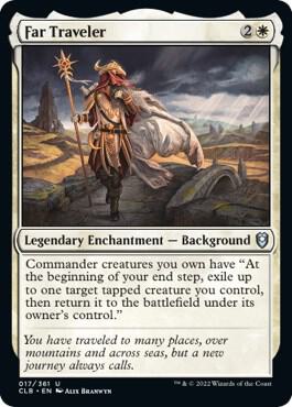 Far Traveler 17 card from Commander Legends: Battle for Baldur's Gate