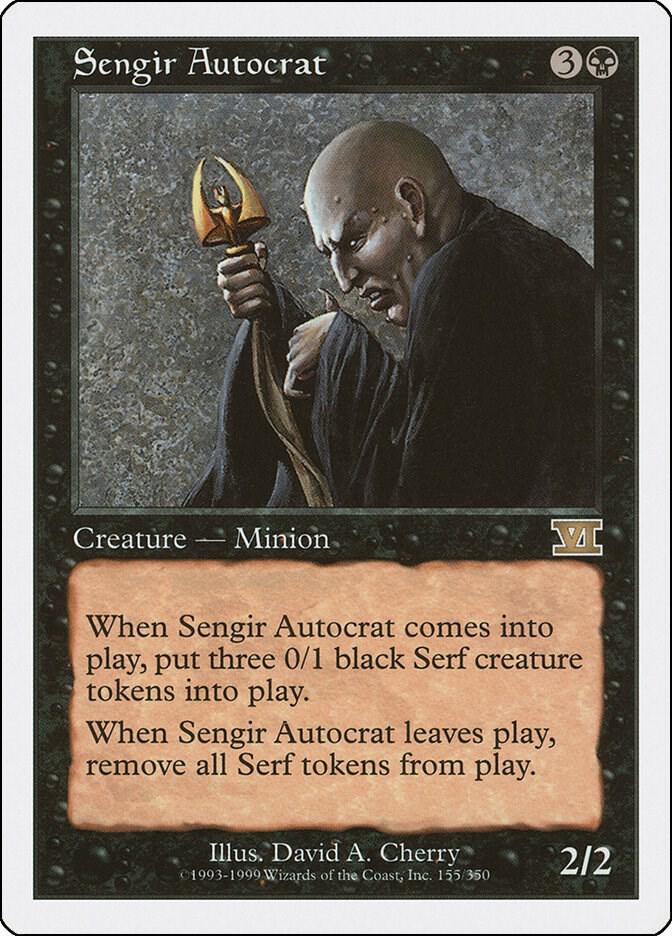 Sengir Autocrat 155 card from Classic Sixth Edition