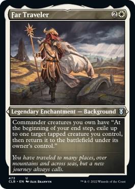 Far Traveler (Foil Etched) 473 card from Commander Legends: Battle for Baldur's Gate