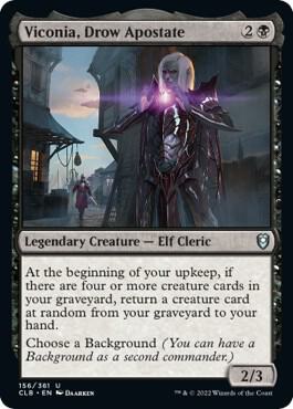 Viconia, Drow Apostate 156 card from Commander Legends: Battle for Baldur's Gate
