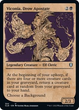 Viconia, Drow Apostate (Showcase) 394 card from Commander Legends: Battle for Baldur's Gate