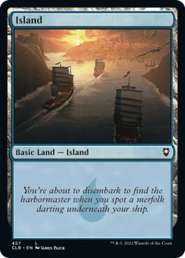 Island 457 card from Commander Legends: Battle for Baldur's Gate