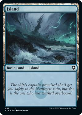 Island 458 card from Commander Legends: Battle for Baldur's Gate
