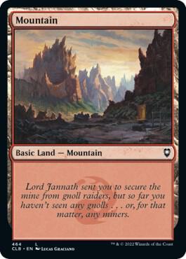 Mountain 464 card from Commander Legends: Battle for Baldur's Gate