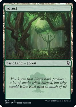 Forest 467 card from Commander Legends: Battle for Baldur's Gate