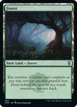Forest 469 card from Commander Legends: Battle for Baldur's Gate