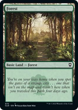 Forest 470 card from Commander Legends: Battle for Baldur's Gate