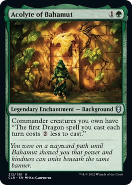 Acolyte of Bahamut 212 card from Commander Legends: Battle for Baldur's Gate