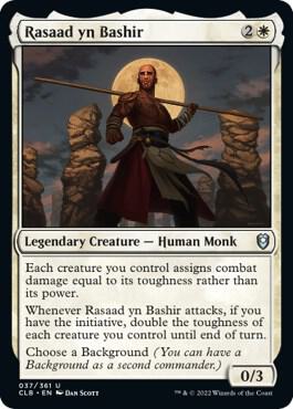 Rasaad yn Bashir 37 card from Commander Legends: Battle for Baldur's Gate
