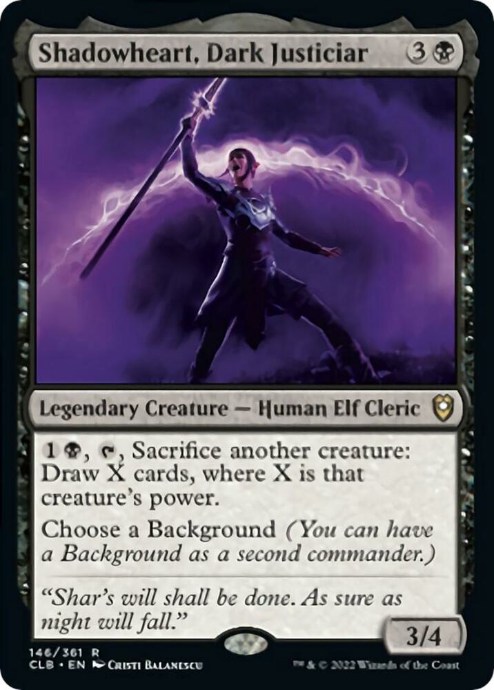 Shadowheart, Dark Justiciar 146 card from Commander Legends: Battle for Baldur's Gate