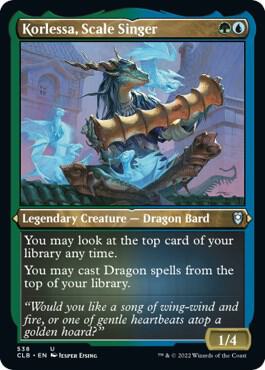 Korlessa, Scale Singer (Foil Etched) 538 card from Commander Legends: Battle for Baldur's Gate