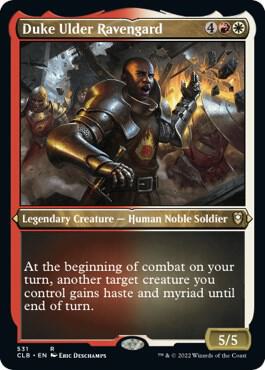 Duke Ulder Ravengard (Foil Etched) 531 card from Commander Legends: Battle for Baldur's Gate