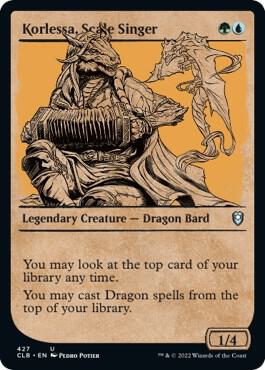 Korlessa, Scale Singer (Showcase) 427 card from Commander Legends: Battle for Baldur's Gate