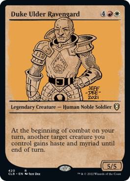 Duke Ulder Ravengard (Showcase) 420 card from Commander Legends: Battle for Baldur's Gate