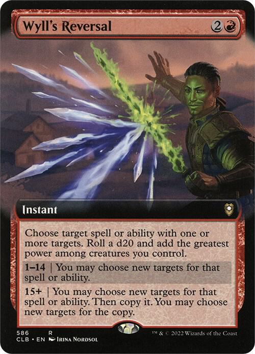 Wyll's Reversal (Extended Art) 586 card from Commander Legends: Battle for Baldur's Gate