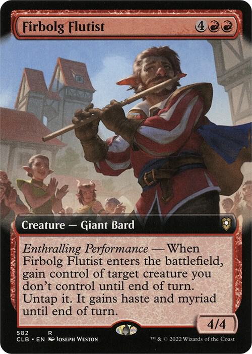 Firbolg Flutist (Extended Art) 582 card from Commander Legends: Battle for Baldur's Gate