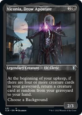 Viconia, Drow Apostate (Foil Etched) 501 card from Commander Legends: Battle for Baldur's Gate