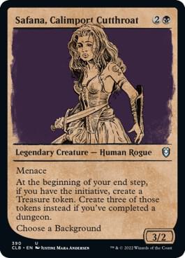 Safana, Calimport Cutthroat (Showcase) 390 card from Commander Legends: Battle for Baldur's Gate
