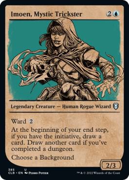 Imoen, Mystic Trickster (Showcase) 385 card from Commander Legends: Battle for Baldur's Gate