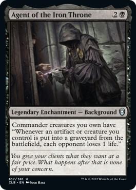 Agent of the Iron Throne 107 card from Commander Legends: Battle for Baldur's Gate