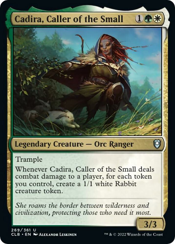 Cadira, Caller of the Small 269 card from Commander Legends: Battle for Baldur's Gate