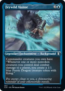 Feywild Visitor (Foil Etched) 484 card from Commander Legends: Battle for Baldur's Gate