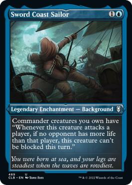 Sword Coast Sailor (Foil Etched) 489 card from Commander Legends: Battle for Baldur's Gate