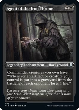 Agent of the Iron Throne (Foil Etched) 492 card from Commander Legends: Battle for Baldur's Gate